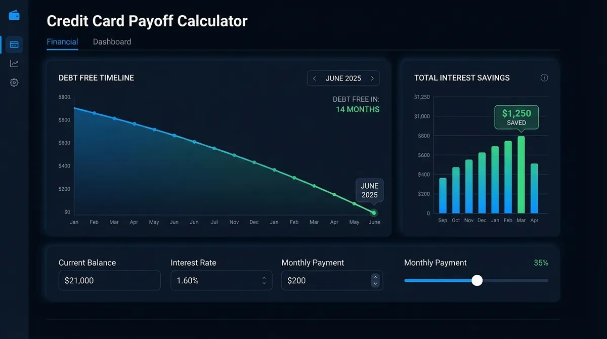 Credit Card Payoff Calculator: Pay Off Debt Faster (2025)